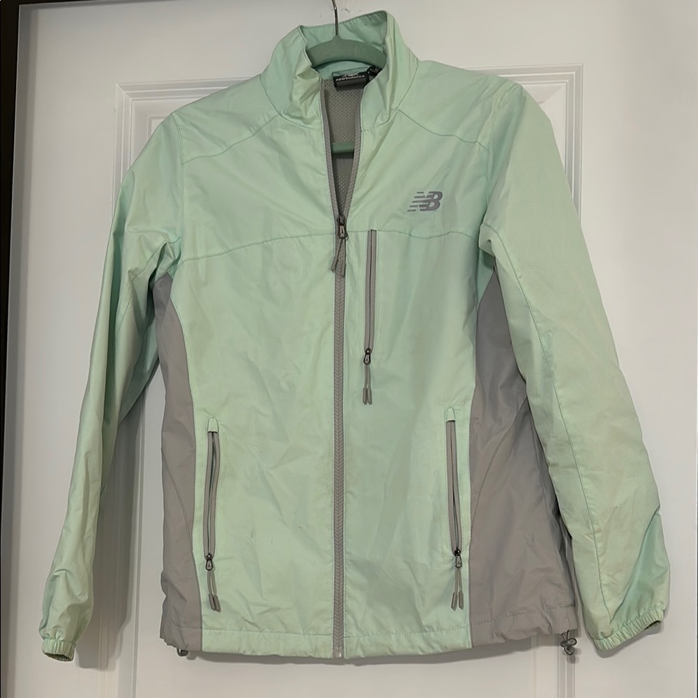 New Balance Women's Mint Green and Gray Jacket